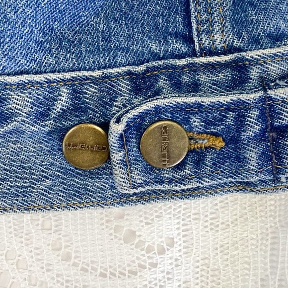 Vintage Denim Men's Carhartt jean jacket Streetwear Retro made in USA Large - Picture 11 of 13